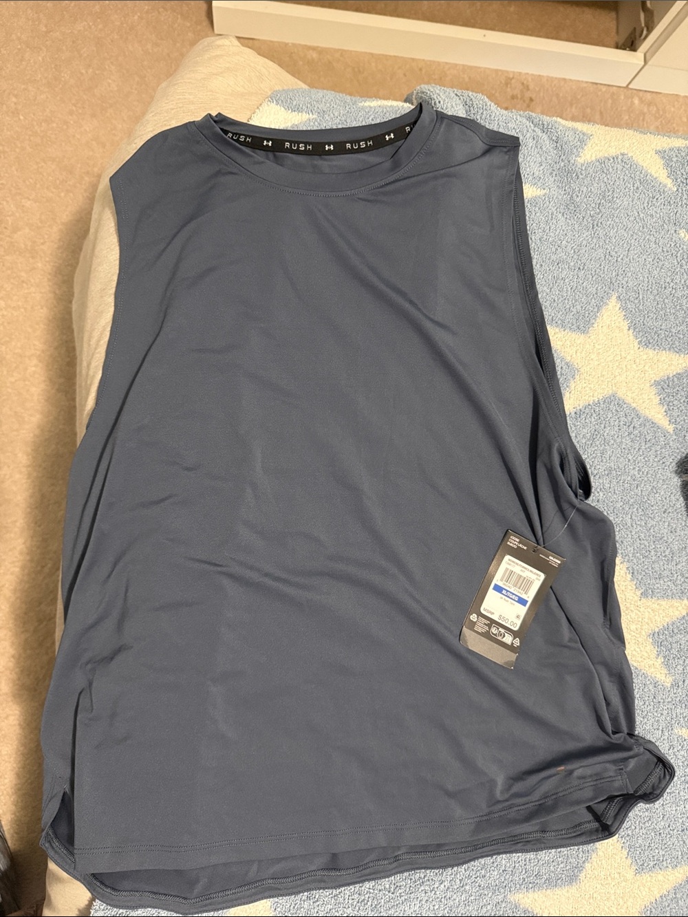 Under Armour Rush Women’s Sleeveless Performance Shirt - Blue